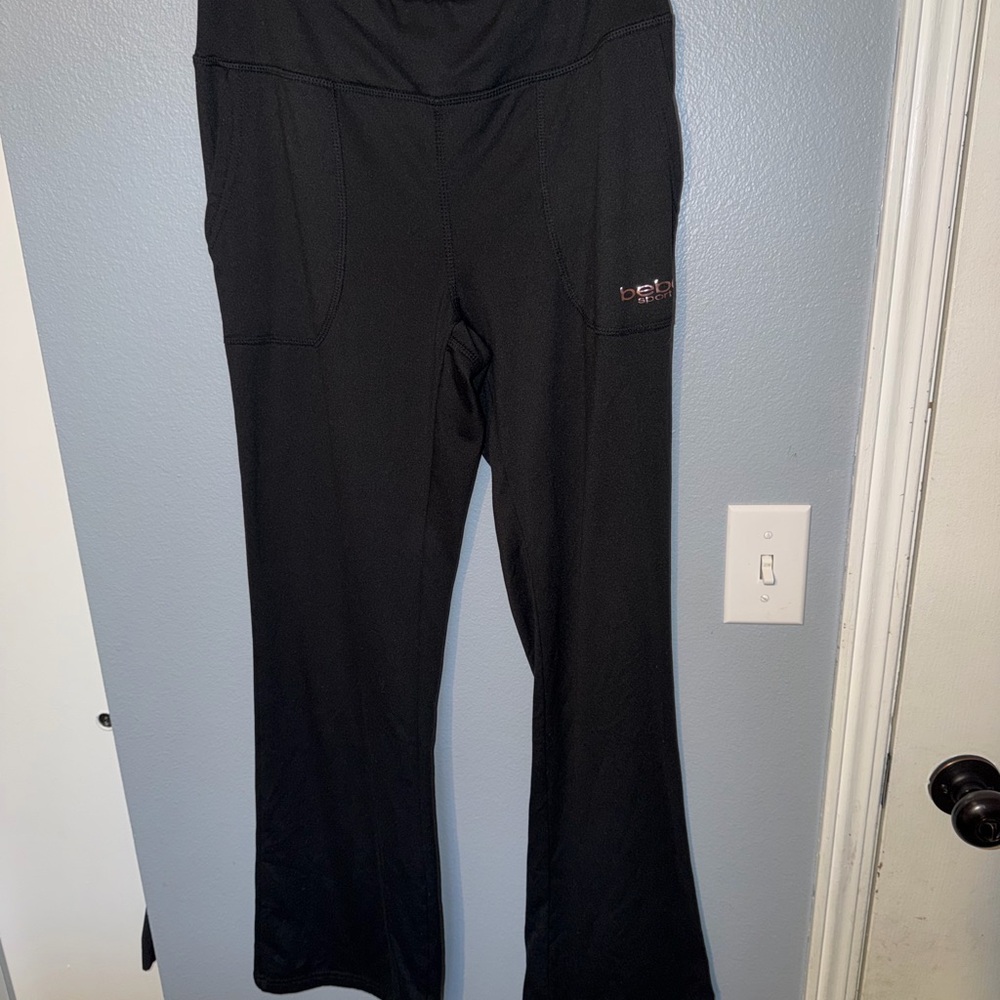 Bebe Classic Black Flare Pants